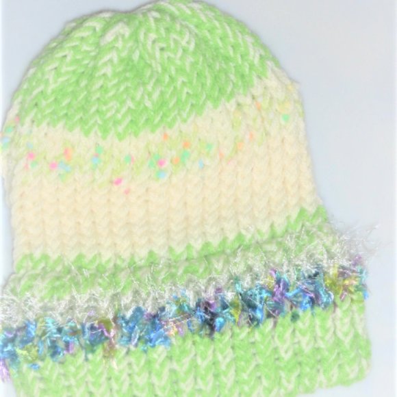 Thick Wool Handknitted Hat Vintage Handknitted hat Vintage Tuque Beanie Hat - Picture 2 of 2